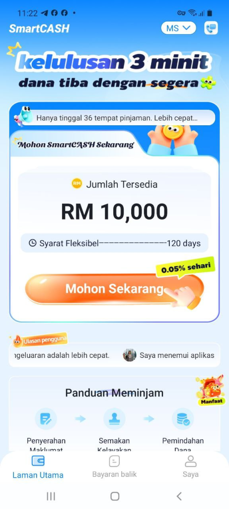 SmartCASH App Interface